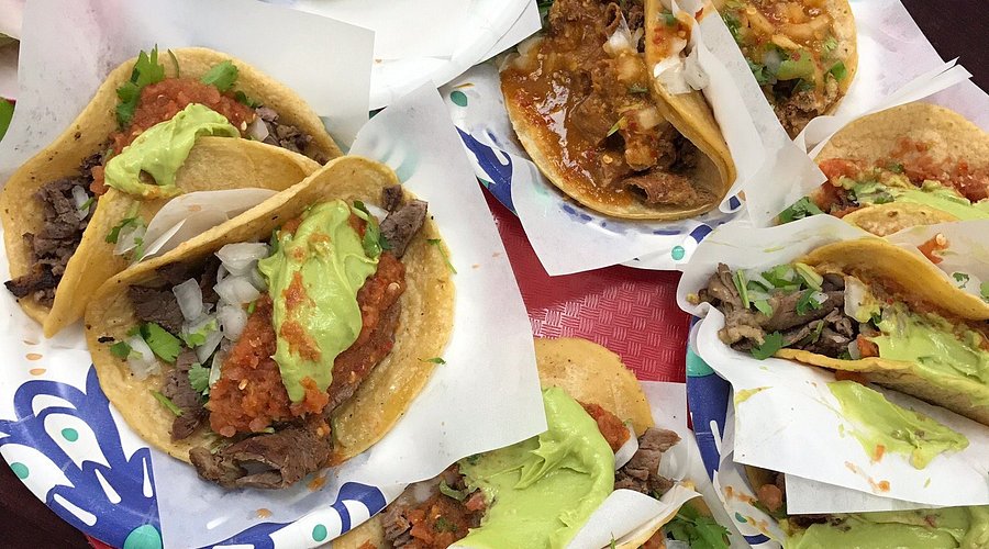 Tacos El Gordo signature dishes Adobada Tacos
Lengua Tacos
Tripas
